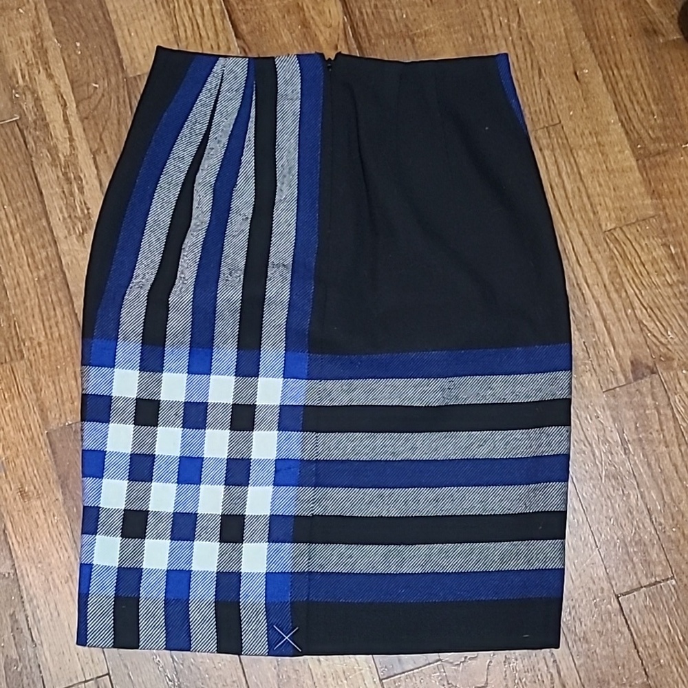 Talbots Wool blend herringbone Striped patterned pencil‎ skirt size 4P NWT - Picture 2 of 7
